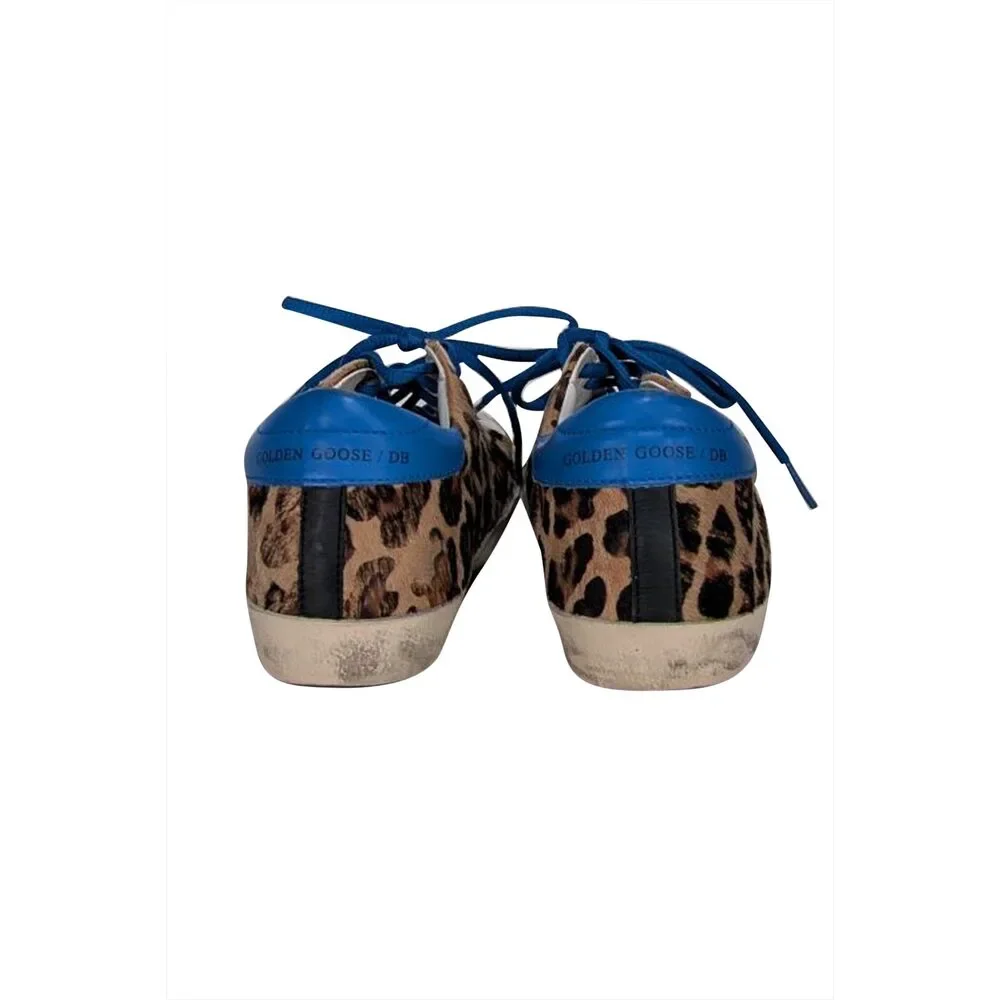 Golden Goose - Leopard Print Superstar Sneakers Sz 7